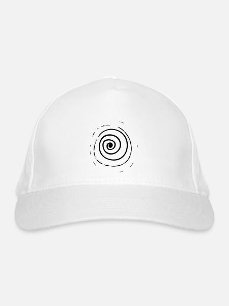Spiral - Organic Baseball Cap - white - Front