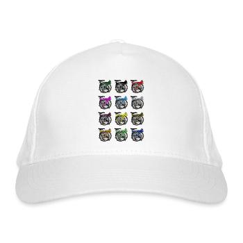Brompton Bicycle Folded - Organic Baseball Cap - white - Front