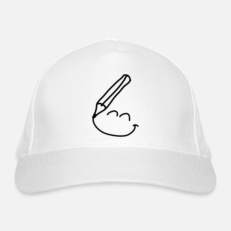 doodle_smiley_1c Bio-Baseballkappe