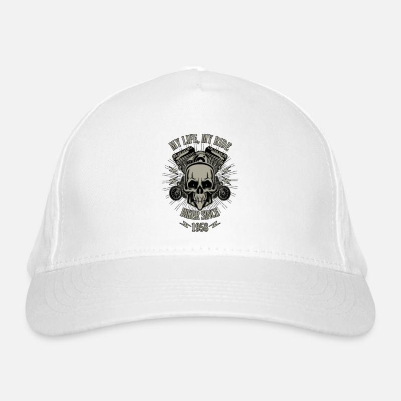 Gift for Biker - built in 1958 Organic Baseball Cap