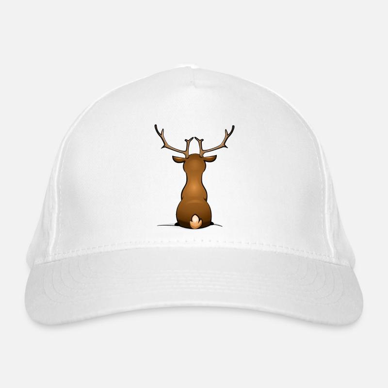 Rentier/Hirsch Bio-Baseballkappe