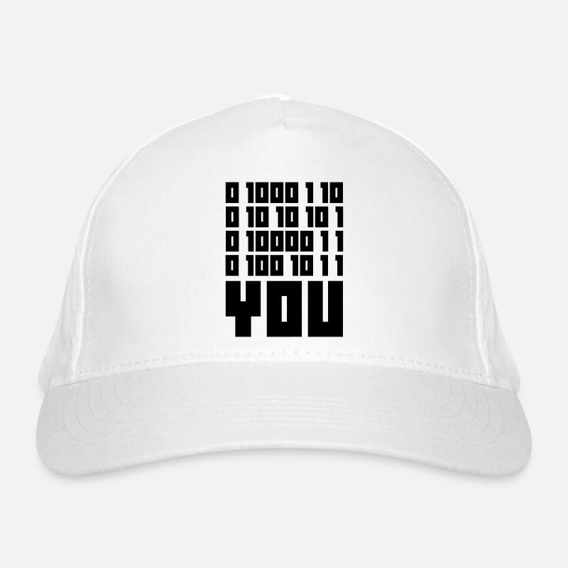 Binärcode F**k YOU – Geek Code & Nerd Humor Bio-Baseballkappe