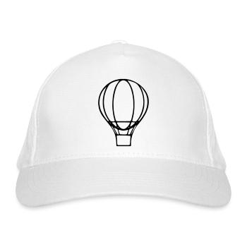 Hot air balloon - Organic Baseball Cap - white - Front