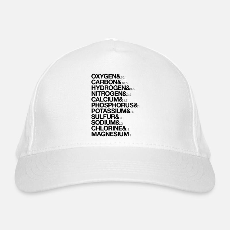 éléments du corps humain Casquette classique bio