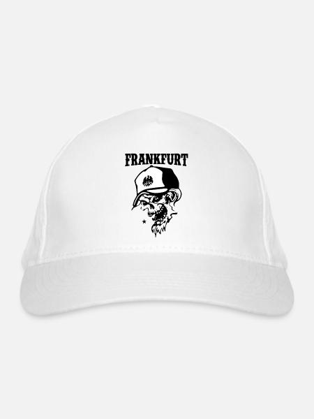 Frankfurt - Bio-Baseballkappe - Weiß