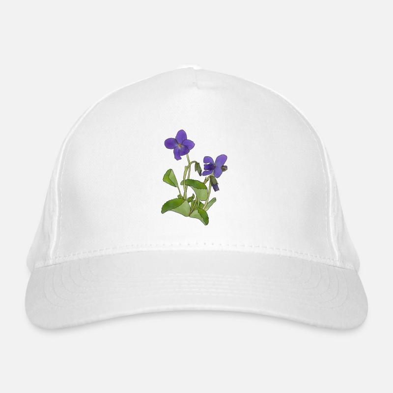 Veilchen Bio-Baseballkappe