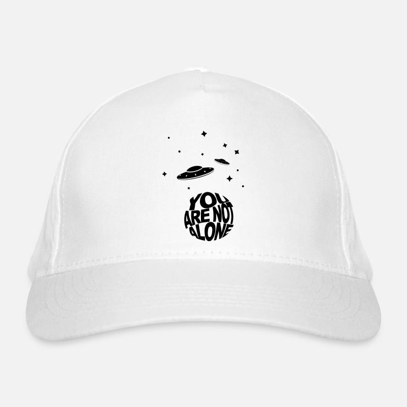 Ufo - You are not alone - Bio-Baseballkappe - Weiß