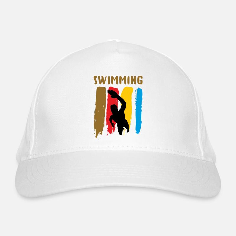 swimming Organic Baseball Cap