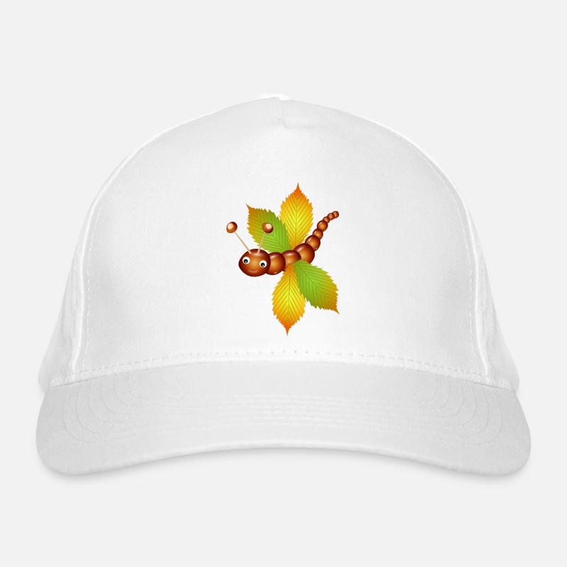 Papillon de châtaignes et de feuilles de châtaignier Casquette classique bio