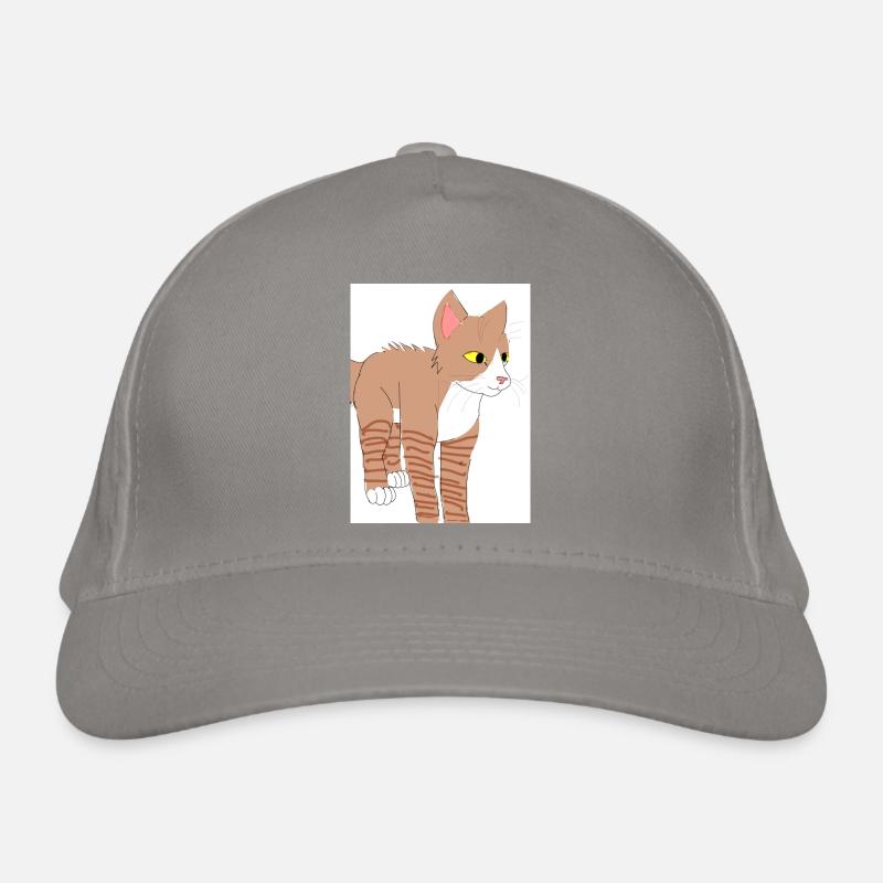 Braune Katze Bio-Baseballkappe