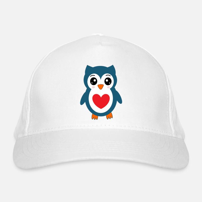 Hibou Chouette Bleue Casquette classique bio