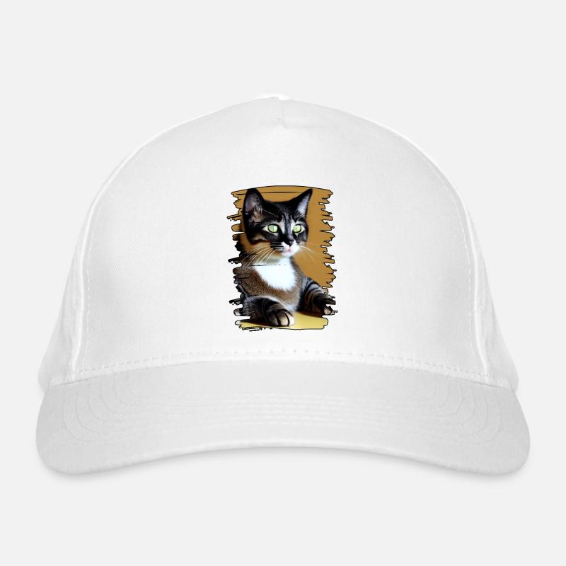 Cat face 9 Organic Baseball Cap