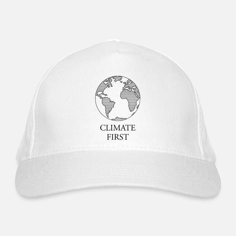 Climate First / Earth (Climate Change / Black) Organic Baseball Cap