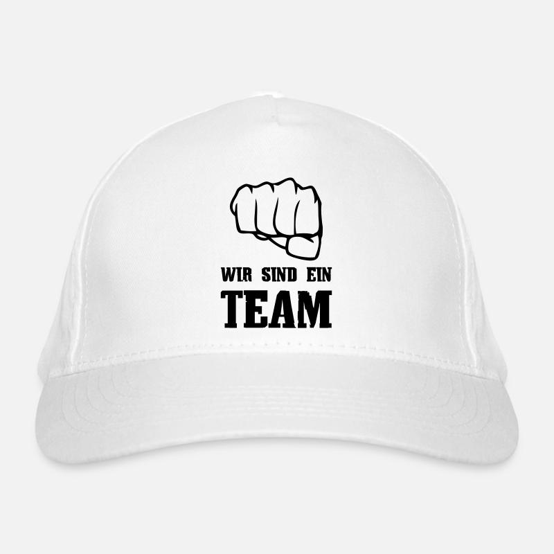 Wir sind ein Team Bio-Baseballkappe