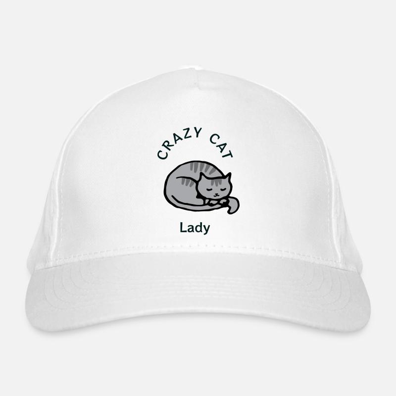 Crazy Cat Lady Bio-Baseballkappe