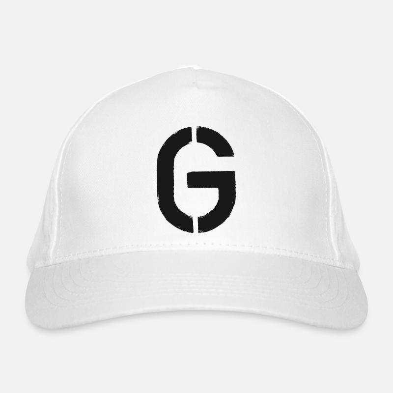 G - Schablone / Buchstabe Bio-Baseballkappe