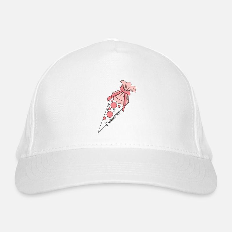 Écolier 2023 cône d’école rose Casquette classique bio