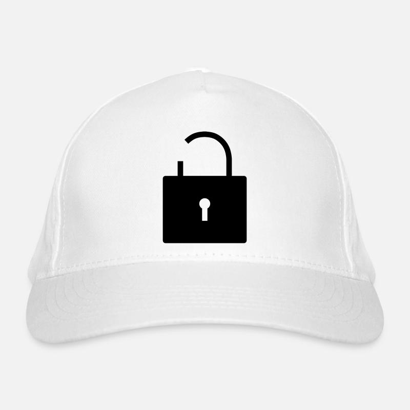 Pas de sécurité pas de sécurité verrou ouvert verrou Casquette classique bio