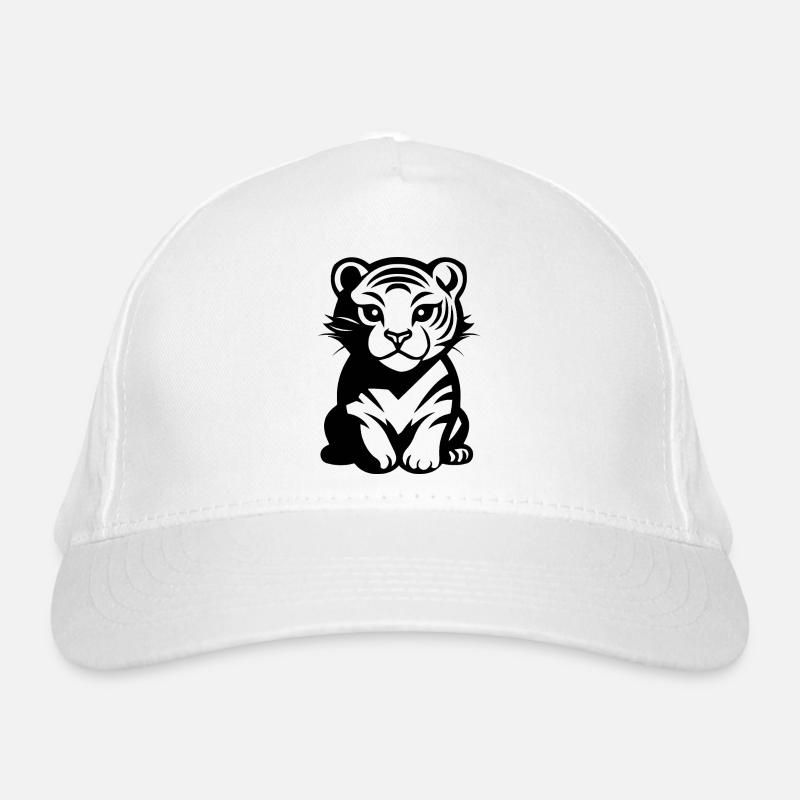 Tiger Raubkatze Bio-Baseballkappe