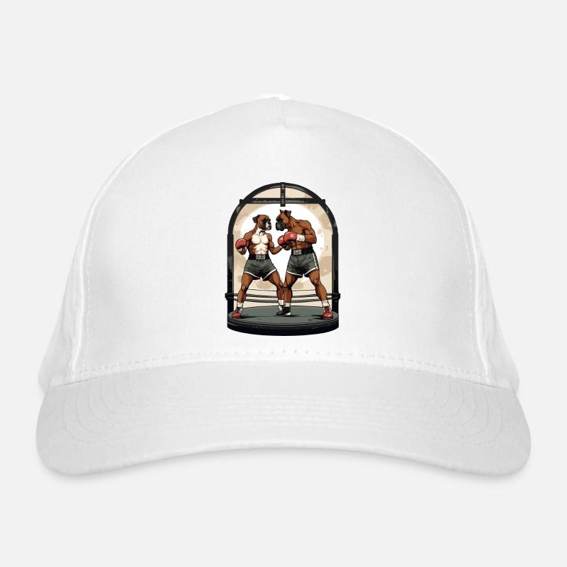 Chiens sur le ring de boxe Casquette classique bio