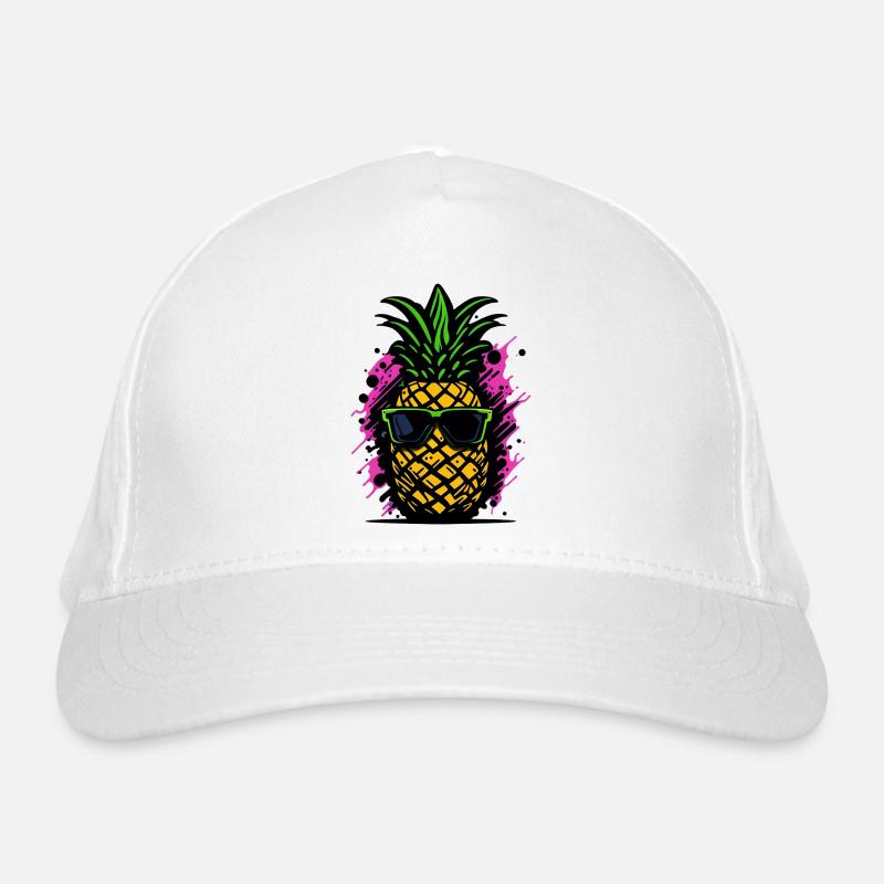 Ananas a lunette retro cool Casquette classique bio