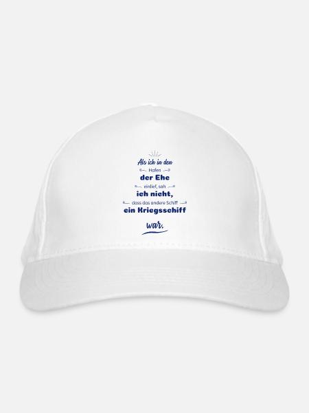 lustige Sprüche Scheidung - Bio-Baseballkappe - Weiß