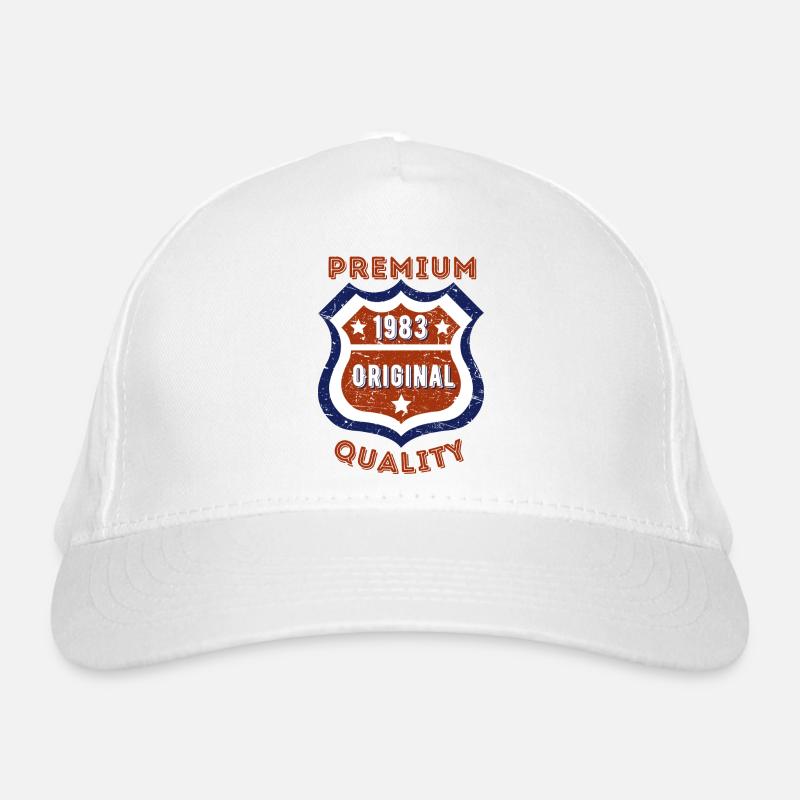 Qualité premium 1983 Casquette classique bio