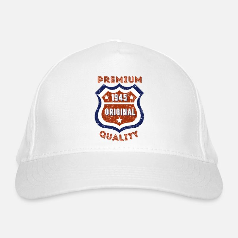 Qualité premium 1945 Casquette classique bio