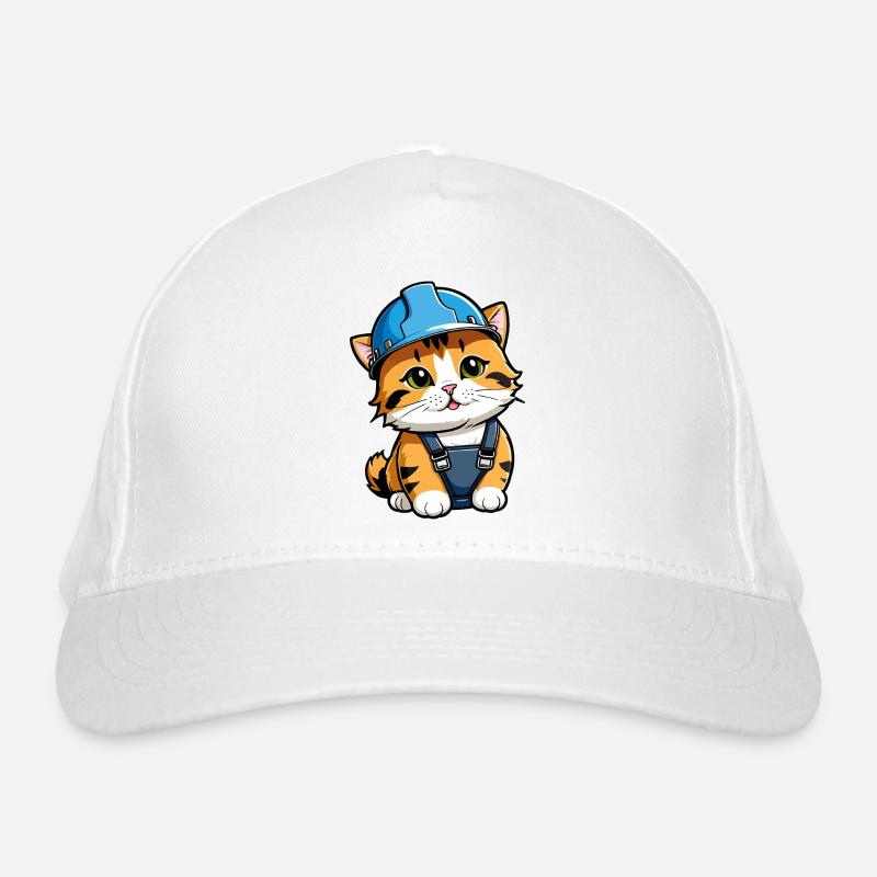 Chat travailleur Casquette classique bio