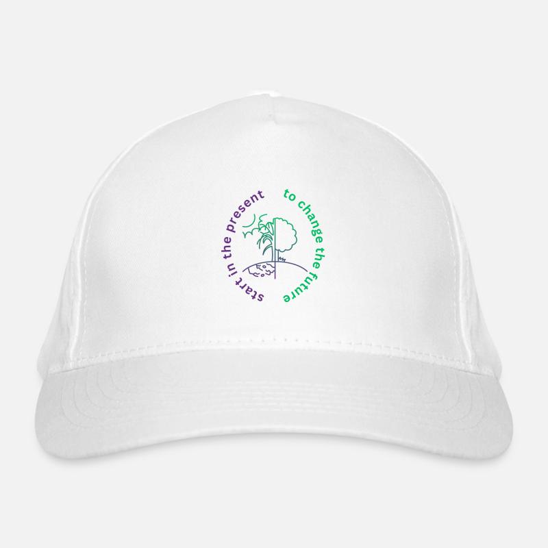 to change the future start in the present Bio-Baseballkappe