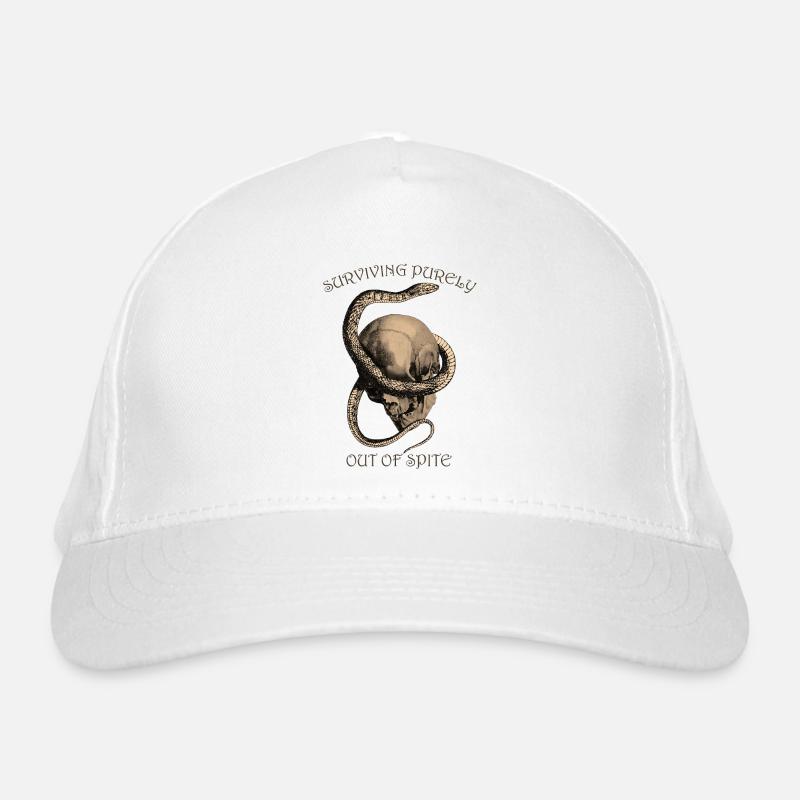 Gothic Totenkopf & Schlange Design Bio-Baseballkappe