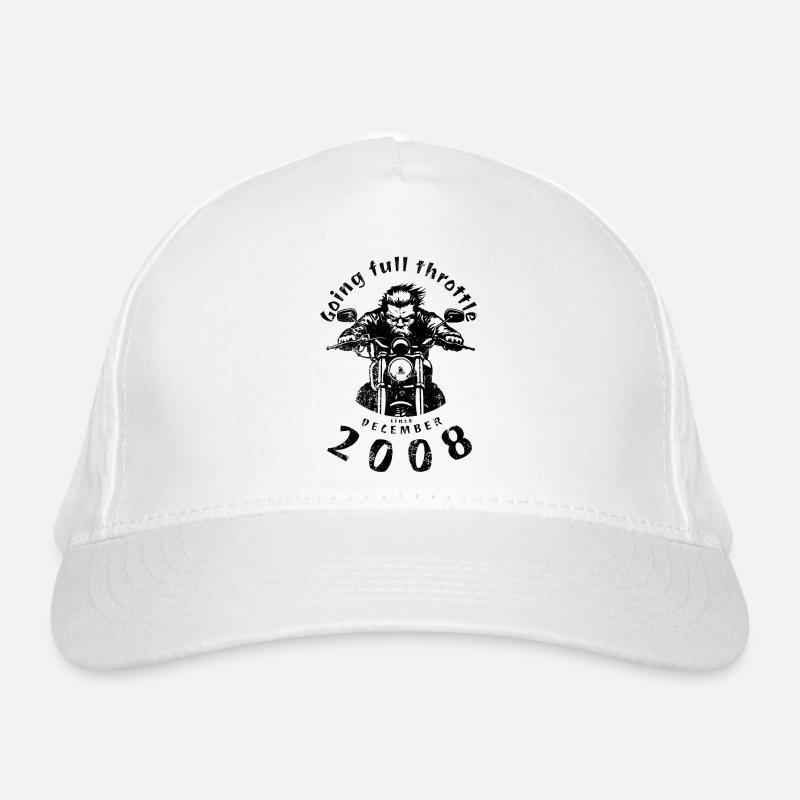 16. Geburtstag Going full throttle since 12/2008 Organic Baseball Cap