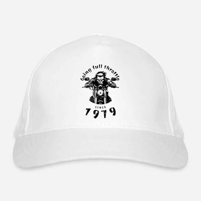 45th Birthday Going full throttle since 1979 Organic Baseball Cap