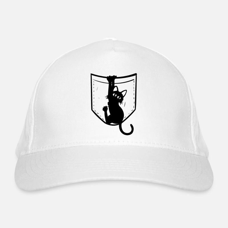 Drôle de chat dans le sac – design parfait pour Casquette classique bio