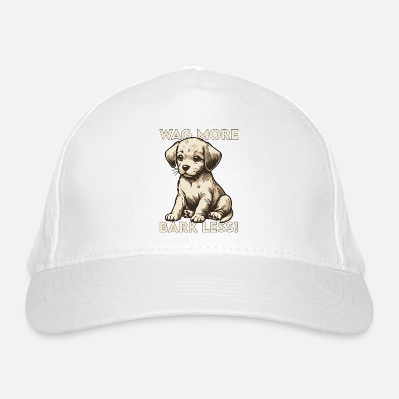 Wag more, bark less! Organic Baseball Cap