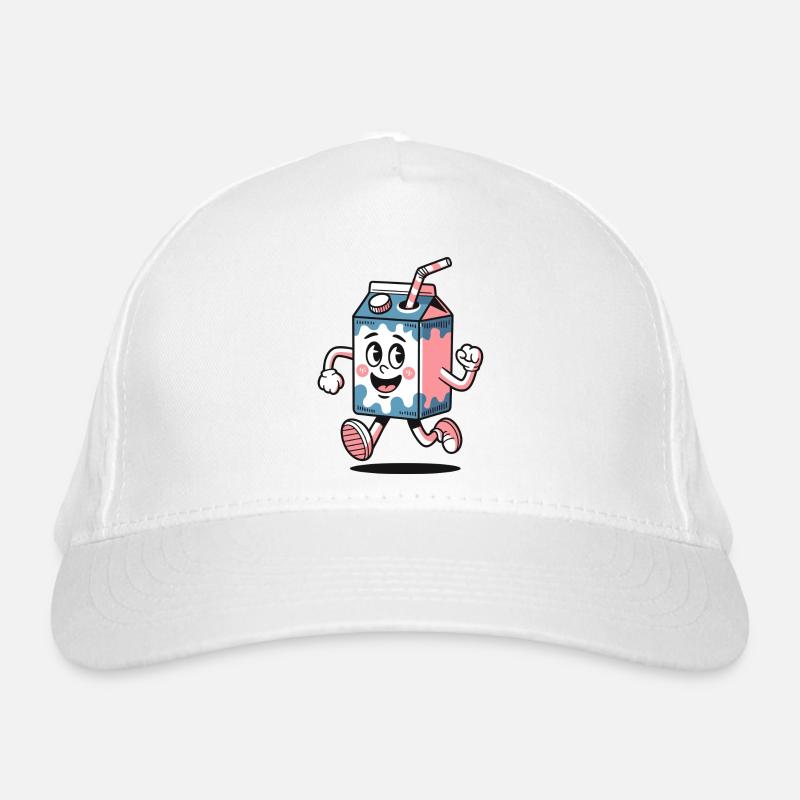 Milchtüte Maskottchen Dash Bio-Baseballkappe