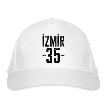 Stolze Türken aus İzmir – Zahl 35 - Bio-Baseballkappe - Weiß - Vorne