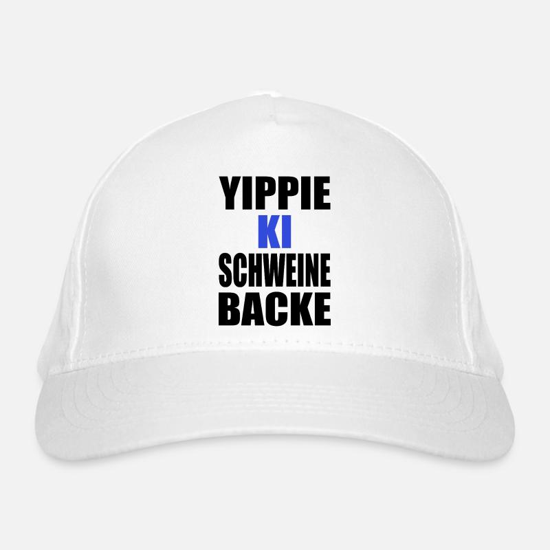 Yippie AI Joue de cochon Casquette classique bio