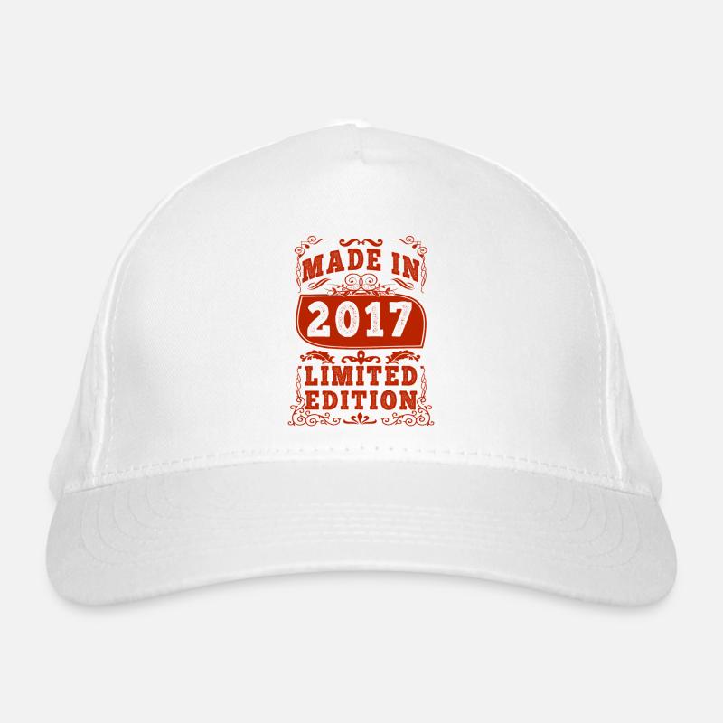 2017 anniversaire 2017 né en 2017 anniversaire Casquette classique bio
