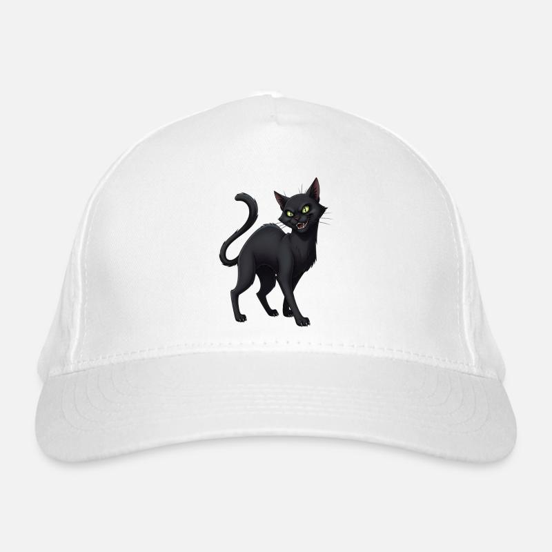 Black Cat Organic Baseball Cap