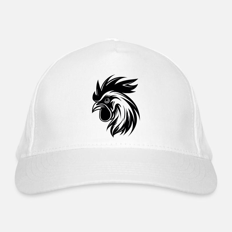 Tête de coq Art vectoriel Casquette classique bio