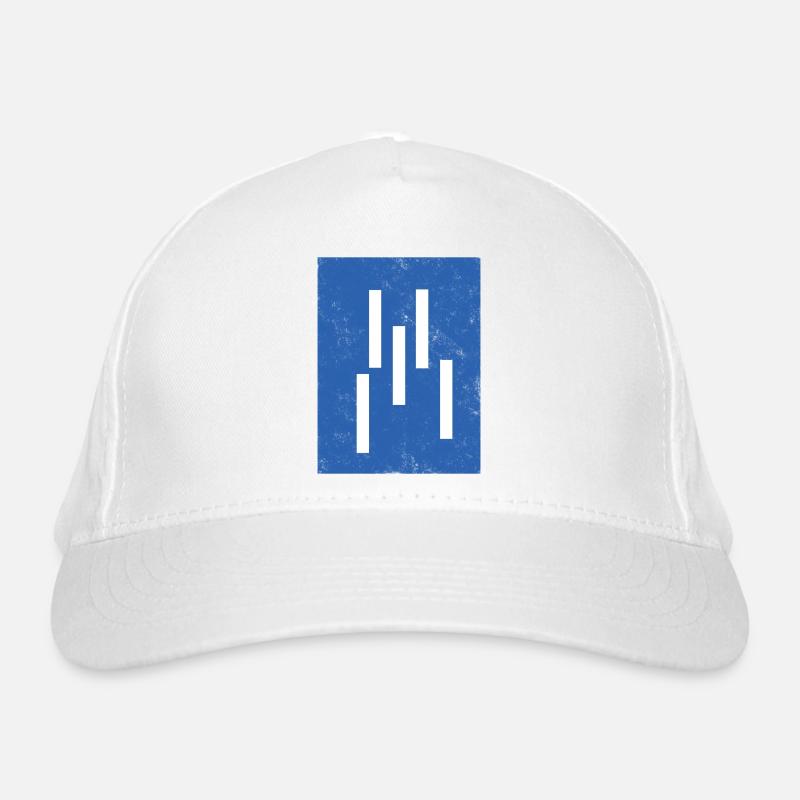 Abstract Vertical Lines Composition Organic Baseball Cap