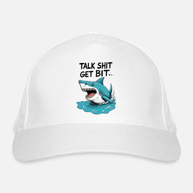 Talk shit get bit Organic Baseball Cap