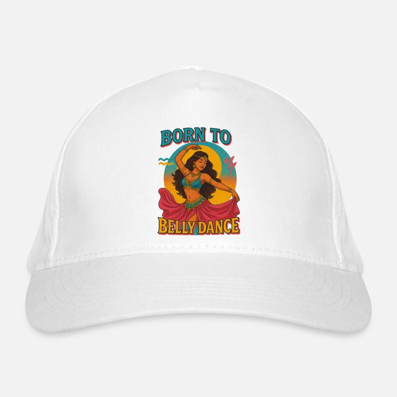 Belly Dance Inspired Boho Illustration Organic Baseball Cap