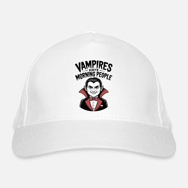 Vampire hassen Morgenmenschen Bio-Baseballkappe