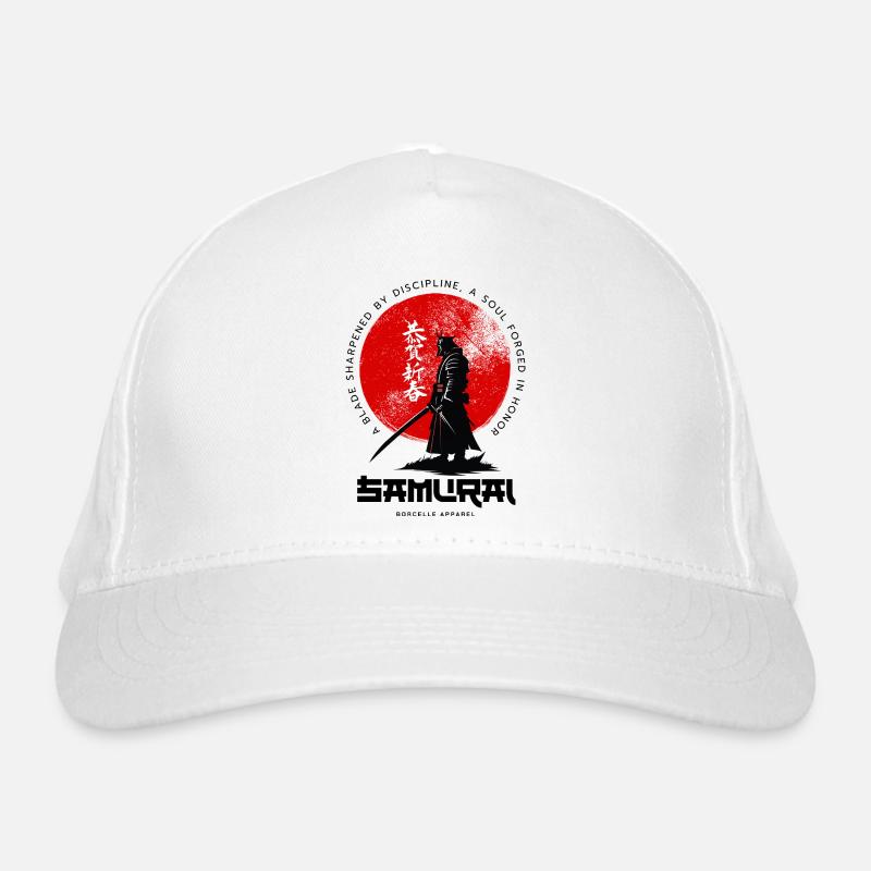 Samurai Mondkreis Bio-Baseballkappe