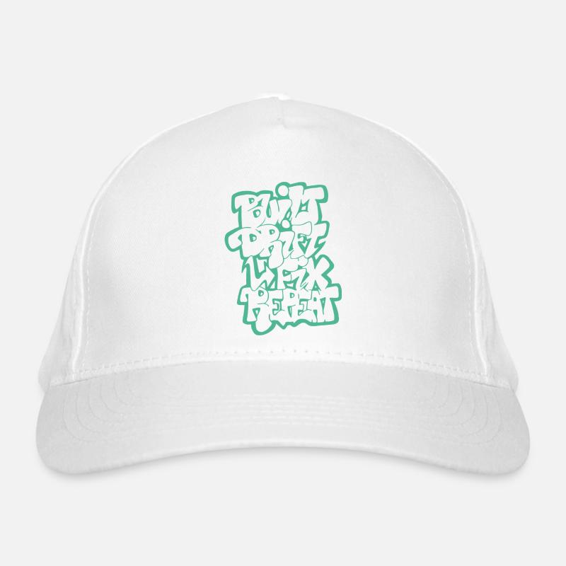 Built Drift Fix Repeat 04 Bio-Baseballkappe