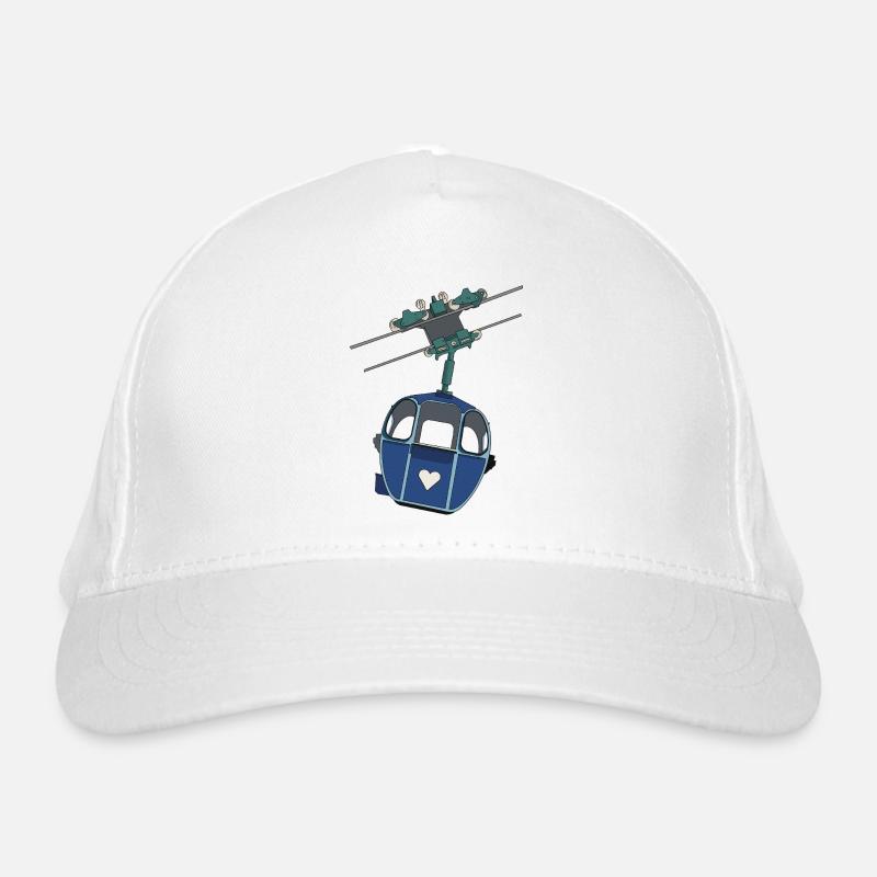 Gondel mit Herz Bio-Baseballkappe