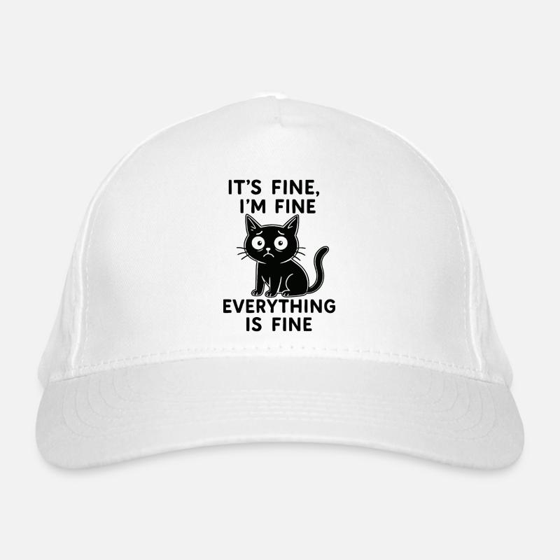 Ça va, drôle de chat, je vais bien Casquette classique bio