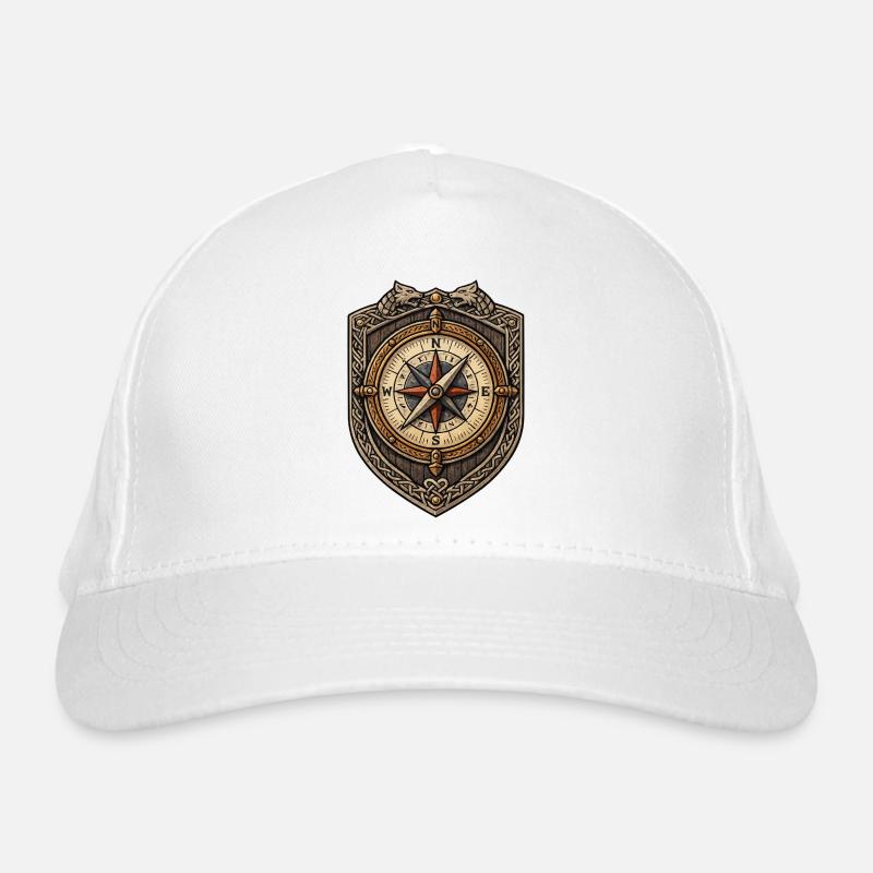 Wikinger Kompass Wappen Bio-Baseballkappe
